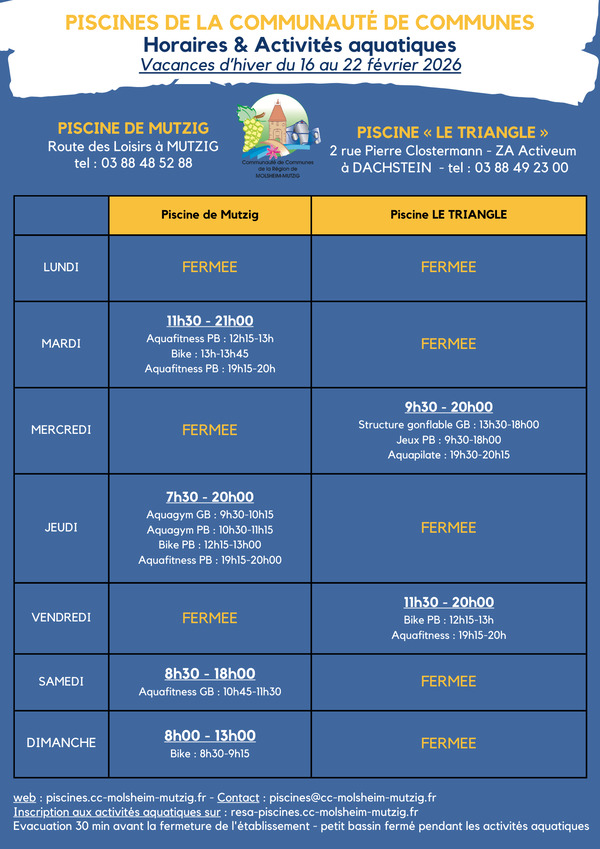 Horaires